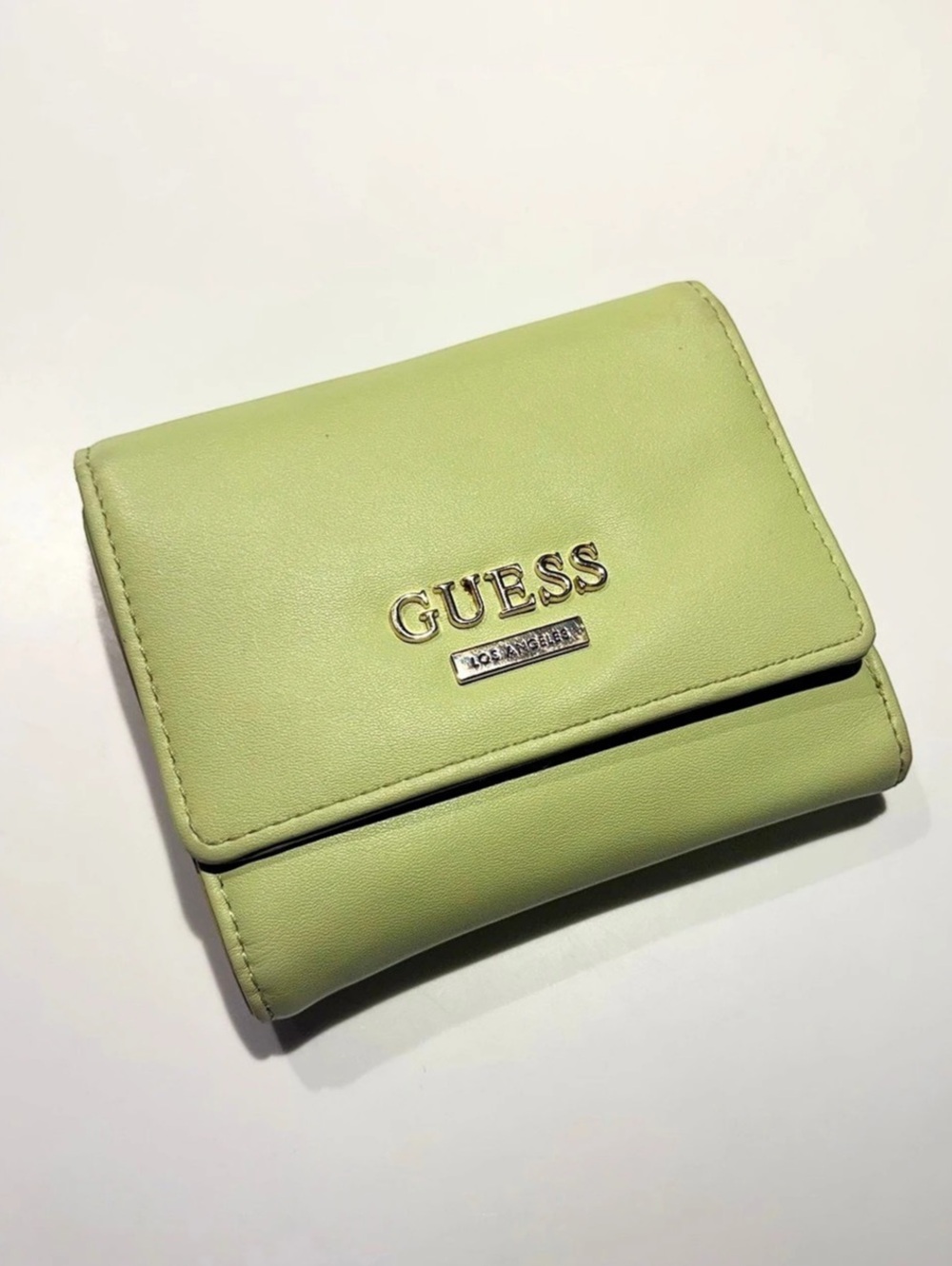 GUESS Clutch Wallet Tri-Fold Wallet in Green